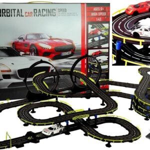 Pista de Corrida Speedway 2 Carros c/ Controladores Slot Cars 1:43