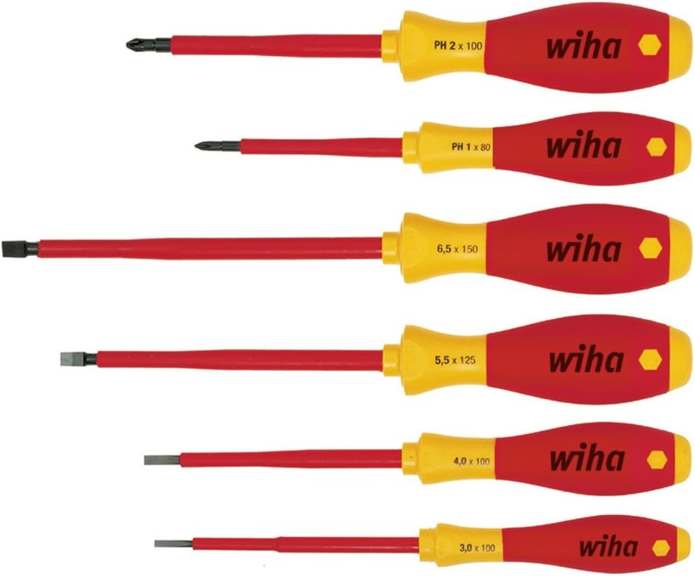 Conjunto de Chave de Fendas (6 Peças) - WIHA
