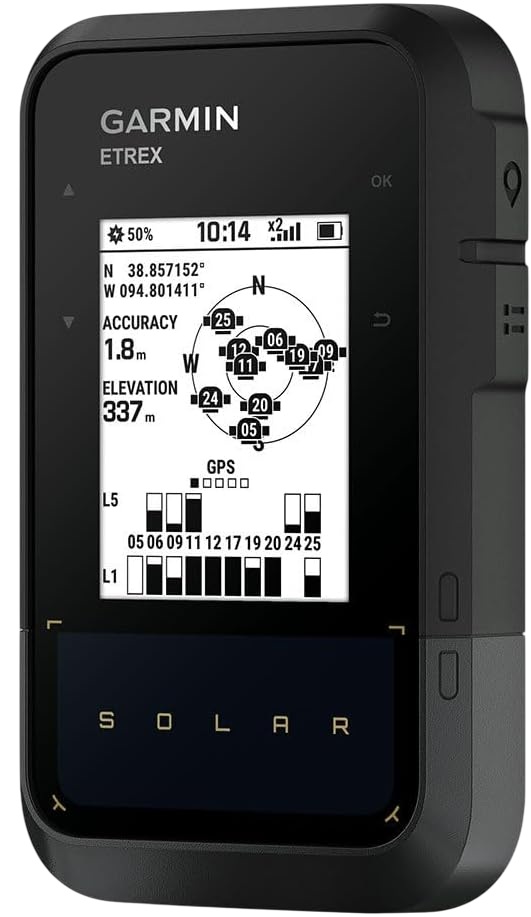 GPS 2.16 eTrex Solar (Preto/Cinzento) - GARMIN
