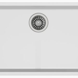 Lava Loiça Retangular de Encastre Square 72.40 ARTIC WHITE - TEKA