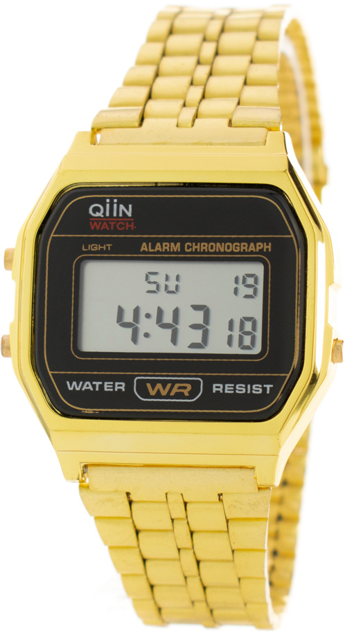 Relógio Digital 0312CAUS 33MM (Dourado) - QIIN