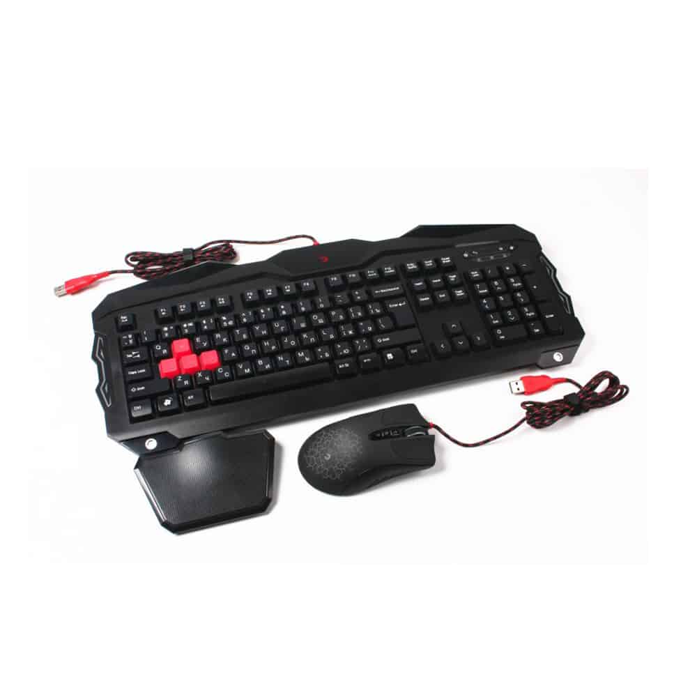 TECLADO + RATO GAMING BLOODY B2100 (B210+V9C) USB - BLACK