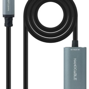 Cabo Conversor USB-C Macho - HDMI Macho Preto (1,8 mts) - NANOCABLE