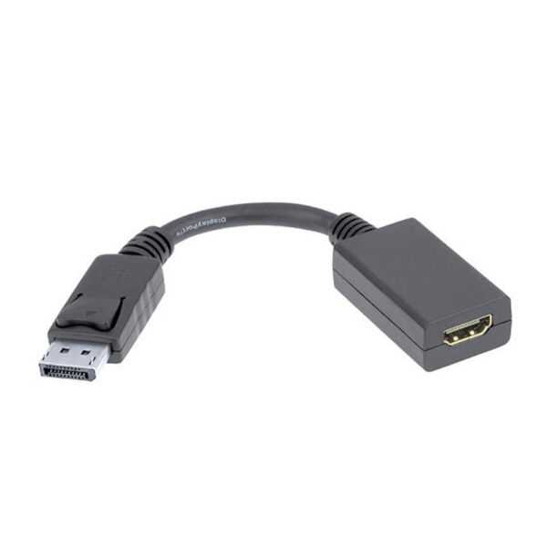 Conversor DisplayPort Macho - HDMI Fêmea (15cm) - Nanocable