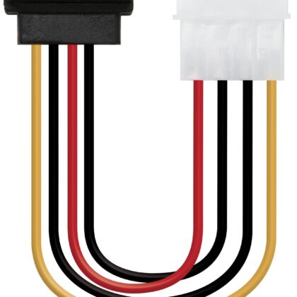 Cabo de Alimentação Interno MOLEX 4pin/M-SATA/F (16cm) - Nanocable
