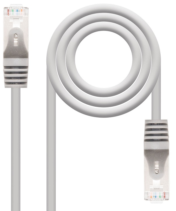 Cabo de Rede RJ45 UTP (FTP) Cat6e Cinzento (10 mts) - Nanocable