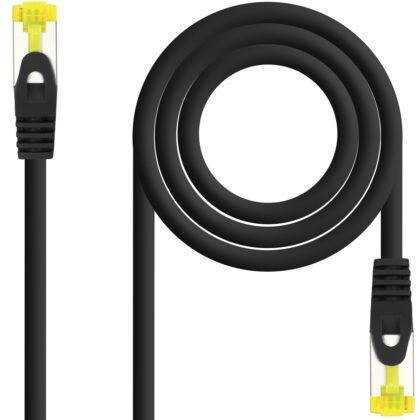 Cabo de Rede RJ45 Cat6a SF/UTP (S-FTP) Preto (0.25m) - NANOCABLE
