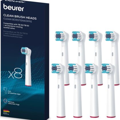 Pack 8x Recargas Normal p/ Escova de Dentes Elétrica TB 30 / TB 50 - BEURER
