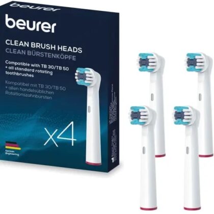 Pack 4x Recargas Normal p/ Escova de Dentes Elétrica TB 30 / TB 50 - BEURER