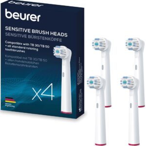 Pack 4x Recargas Sensitive p/ Escova de Dentes Elétrica TB 30 / TB 50 - BEURER