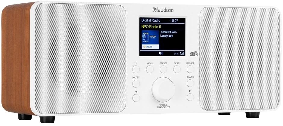 Rádio Genua FM/DAB+ Bluetooth 50W (Branco) - AUDIZIO