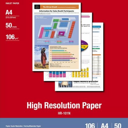 Papel Fotográfico de Alta Resolução HR-101N A4 (50 Folhas) - CANON