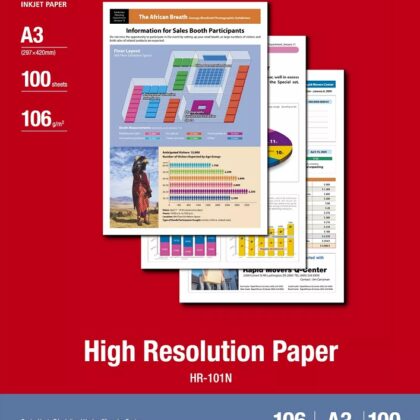 Papel Fotográfico de Alta Resolução HR-101N A3 (100 Folhas) - CANON