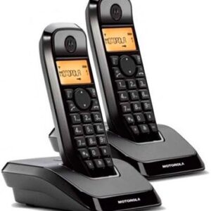 Pack 2x Telefone s/ Fios Digital S1202 Duo (Preto) - MOTOROLA