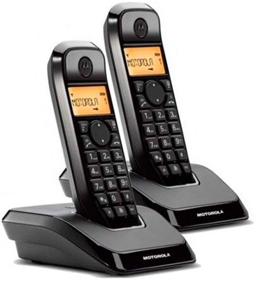 Pack 2x Telefone s/ Fios Digital S1202 Duo (Preto) - MOTOROLA