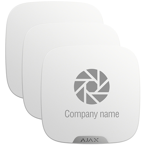 Pack 10x Coberturas Exteriores p/ Sirene AJ-STREETSIRENCUSTOM-W (Branco) - AJAX