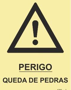 Sinais de Perigo - Fotoluminescente 2F. (45º com a Parede) 150x200mm