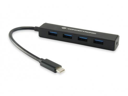 HUB USB3.1 Type-C Macho - 4x USB3.0 Femea - CONCEPTRONIC CTC4USB3