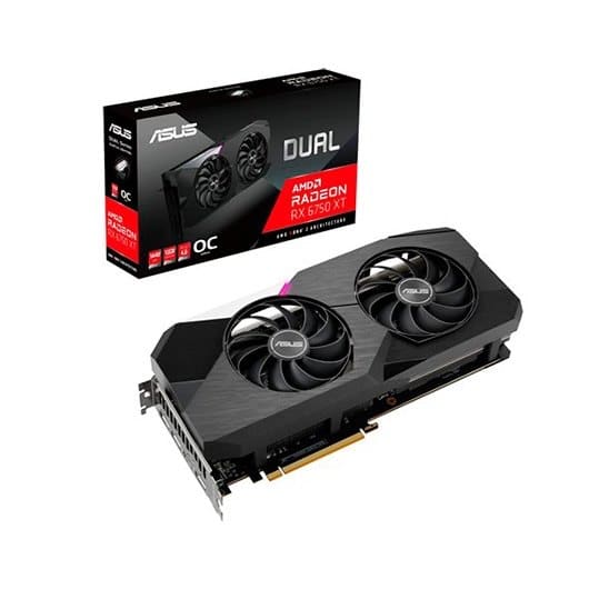 Placa Gráfica Asus Dual RX 6750 XT OC 12Gb GDDR6