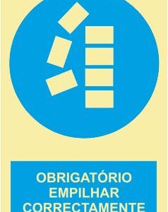 Sinais de Obrigação - Fotoluminescente 1F. 300x400mm