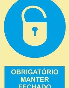Sinais de Obrigação - Vinil 400x600mm