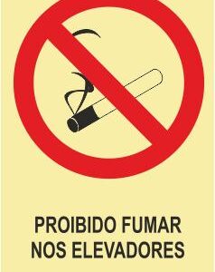 Sinais de Proibição - Fotoluminescente 2F. (45º com a Parede) 200x300mm