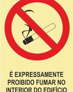 Sinais de Proibição – Fotoluminescente 2F. (45º com a Parede) 200x300mm