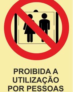 Sinais de Proibição – Fotoluminescente 1F. 200x300mm