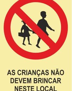 Sinais de Proibição - Fotoluminescente 1F. 200x300mm