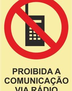 Sinais de Proibição – Fotoluminescente 2F. (45º com a Parede) 150x200mm