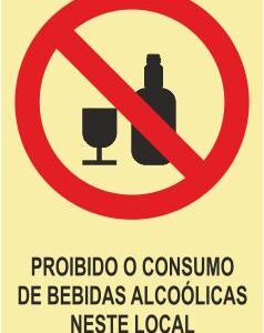 Sinais de Proibição – Fotoluminescente 1F. 150x200mm