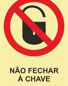 Sinais de Proibição - Fotoluminescente 2F. (45º com a Parede) 200x300mm