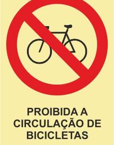 Sinais de Proibição - Fotoluminescente 2F. (45º com a Parede) 200x300mm