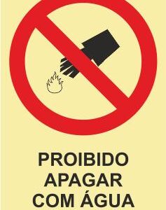 Sinais de Proibição – Fotoluminescente 2F. (45º com a Parede) 200x300mm