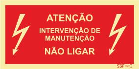 Sinais de Proibição - Fotoluminescente 2F. (45º com a Parede) 300x150mm
