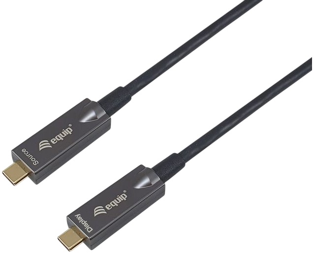 Cabo USB-C Macho - USB-C Macho AOC 4K 3A 60W (10 metros) - EQUIP