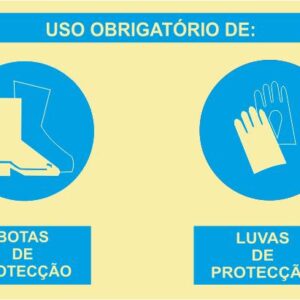 Sinal Composto - Fotoluminescente 1F. 800x600mm