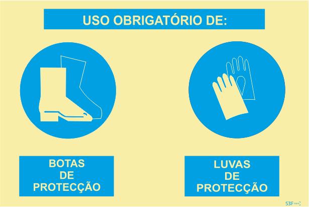 Sinal Composto - Fotoluminescente 1F. 800x600mm