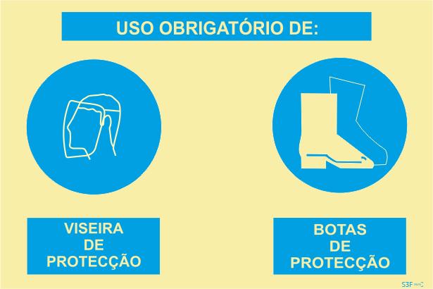 Sinal Composto - Fotoluminescente 1F. 800x600mm
