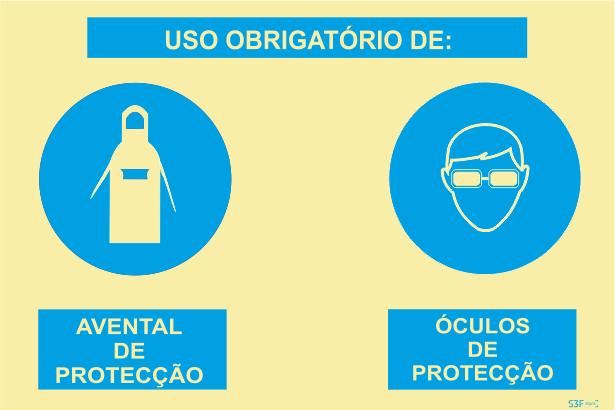 Sinal Composto - PVC Opaco 400x300mm