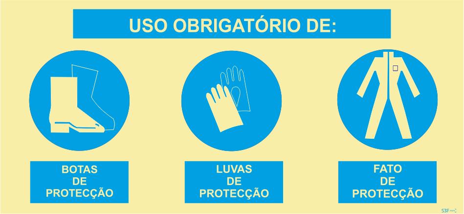 Sinal Composto - PVC Opaco 600x300mm