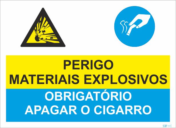 Sinal Composto - Fotoluminescente 2F. (45º com a Parede) 400x300mm