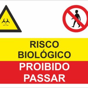 Sinal Composto - Fotoluminescente 2F. (Aplicação por Suspensão) 400x300mm