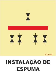 Sinais da Marinha – Fotoluminescente 2F. (Aplicação por Suspensão) 150x150mm