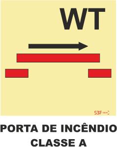 Sinais da Marinha - Fotoluminescente 2F. (Aplicação por Suspensão) 150x150mm