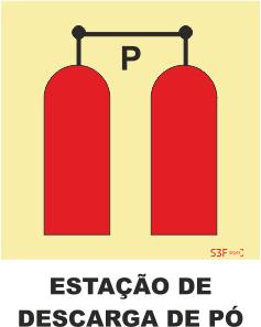 Sinais da Marinha - Fotoluminescente 2F. (Aplicação por Suspensão) 150x150mm