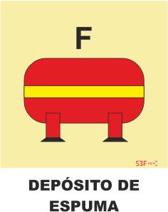Sinais da Marinha - Fotoluminescente 2F. (Aplicação por Suspensão) 200x200mm