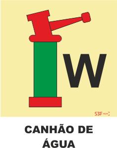 Sinais da Marinha - Fotoluminescente 2F. (Aplicação por Suspensão) 150x150mm