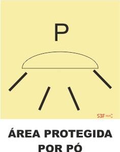 Sinais da Marinha - Fotoluminescente 2F. (Aplicação por Suspensão) 150x150mm