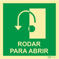 Sinais da Marinha - Fotoluminescente 2F. (Aplicação por Suspensão) 300x300mm